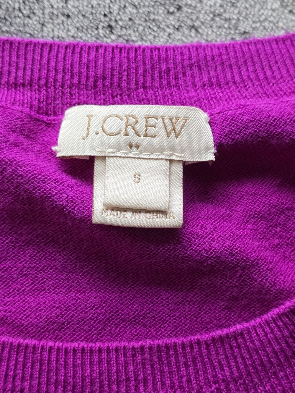 J.Crew Purple Knit 100% Cotton Tank Sizs Small - Picture 7 of 8